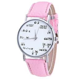 Fashion Design Mathematical Formula Watch Women's Watches Leather Band Quartz Wristwatches Ladies Reloj Mujer relogio mulher