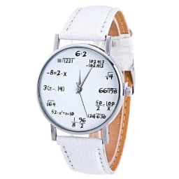 Fashion Design Mathematical Formula Watch Women's Watches Leather Band Quartz Wristwatches Ladies Reloj Mujer relogio mulher