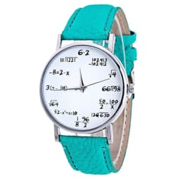Fashion Design Mathematical Formula Watch Women's Watches Leather Band Quartz Wristwatches Ladies Reloj Mujer relogio mulher