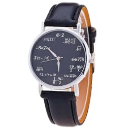 Fashion Design Mathematical Formula Watch Women's Watches Leather Band Quartz Wristwatches Ladies Reloj Mujer relogio mulher