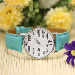Fashion Design Mathematical Formula Watch Women's Watches Leather Band Quartz Wristwatches Ladies Reloj Mujer relogio mulher