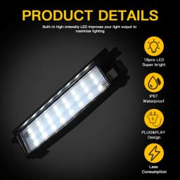 2Pcs LED Number License Plate Light For Toyota Rav4 MK3 XA30 2006 2007 2008 2009 2010 2011 2012 For Lexus SC 430 2002-2005