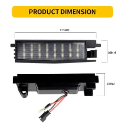 2Pcs LED Number License Plate Light For Toyota Rav4 MK3 XA30 2006 2007 2008 2009 2010 2011 2012 For Lexus SC 430 2002-2005