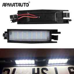 2Pcs LED Number License Plate Light For Toyota Rav4 MK3 XA30 2006 2007 2008 2009 2010 2011 2012 For Lexus SC 430 2002-2005