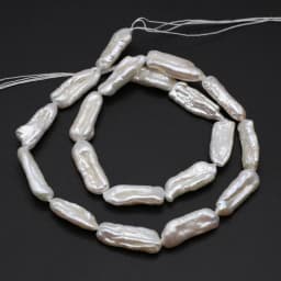 Natural Freshwater Baroque Pearls Beaded Long Irregular Shape Loose Spacer Beads for Jewelry Making Diy Fine Bracelet Necklace