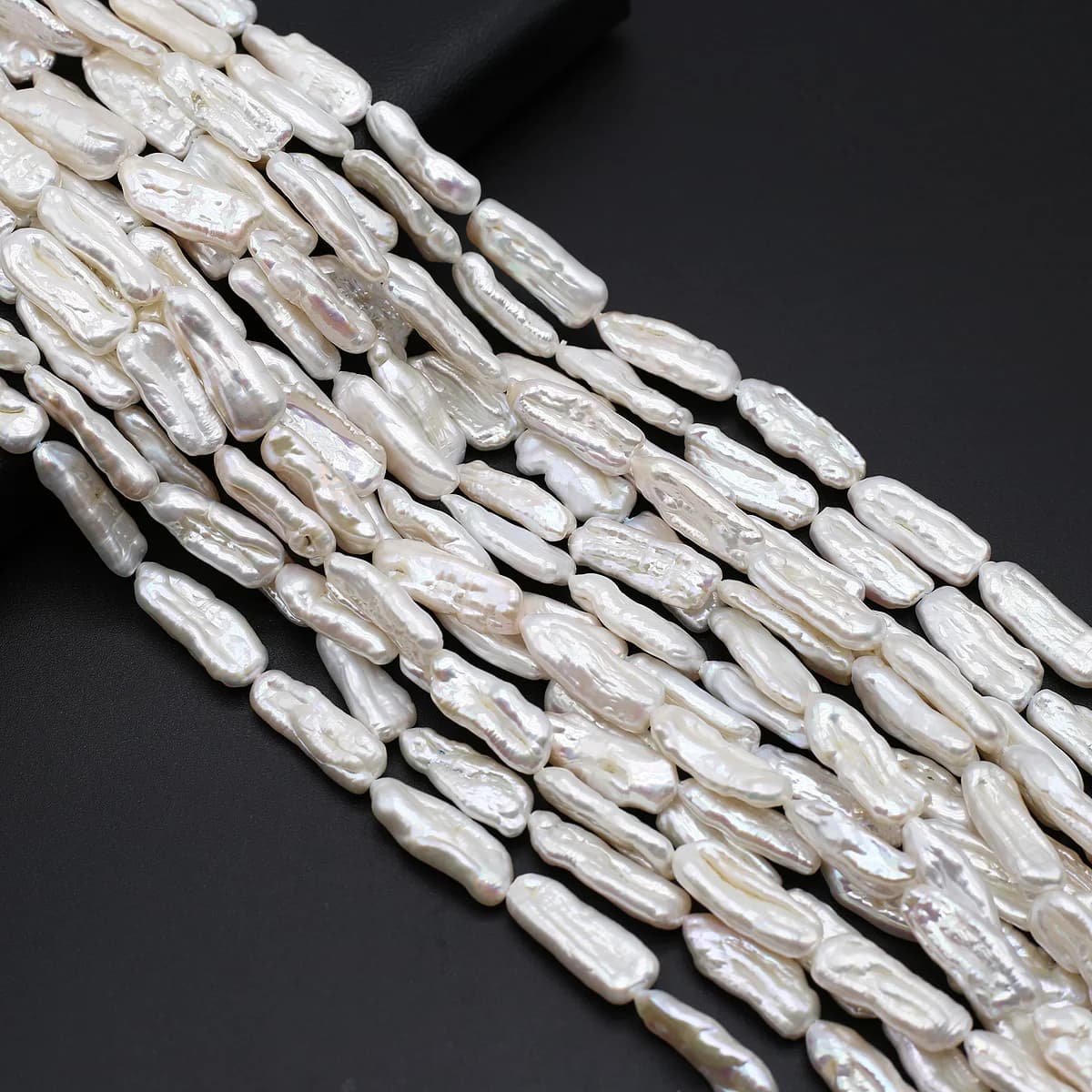 Natural Freshwater Baroque Pearls Beaded Long Irregular Shape Loose Spacer Beads for Jewelry Making Diy Fine Bracelet Necklace