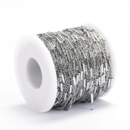 2meters Stainless Steel Tube Beads Chain Handmade Chain for Bracelets Necklace Jewelry Making DIY Components Accessories