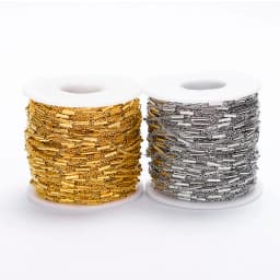 2meters Stainless Steel Tube Beads Chain Handmade Chain for Bracelets Necklace Jewelry Making DIY Components Accessories