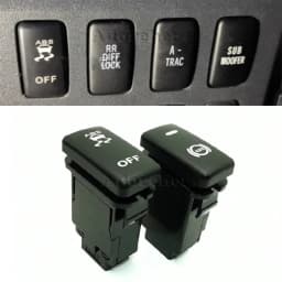 1PC LED Light Switch For Toyota FJ CRUISER Prado 120 LC100 Modification ABS TRAC OFF Power On Off Button Switch With Wire