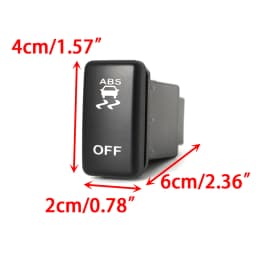 1PC LED Light Switch For Toyota FJ CRUISER Prado 120 LC100 Modification ABS TRAC OFF Power On Off Button Switch With Wire