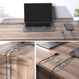 Adjustable Cable Organizer Self Adhesive Cable Clips Table Cable Management Clamp Cord Holder For Car PC TV Charging Wire Winder