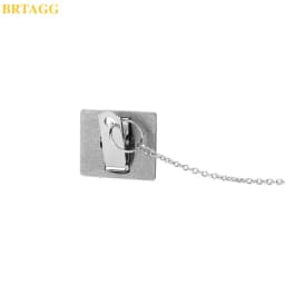 BRTAGG Tallit Clips, Clips for Tallit Prayer Shawl, 3.5cm x 3cm, All Metal, Star of David, 17.5cm Long Chain