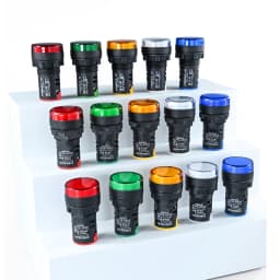 Panel Mounted LED Power Indicator Pilot Light Indicator Signal Lamp Light Waterproof AD16-16C 16mm AD16-22DS 22mm 12V24V220V380V