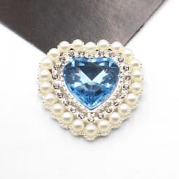 5Pcs 25*26MM Pearl Diamond Heart Alloy Accessories Diy Wedding Dress Hair Accessories Invitation Jewelry Decorative Accessories