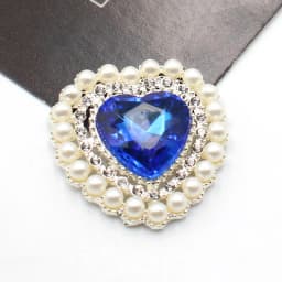 5Pcs 25*26MM Pearl Diamond Heart Alloy Accessories Diy Wedding Dress Hair Accessories Invitation Jewelry Decorative Accessories