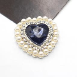 5Pcs 25*26MM Pearl Diamond Heart Alloy Accessories Diy Wedding Dress Hair Accessories Invitation Jewelry Decorative Accessories