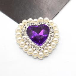 5Pcs 25*26MM Pearl Diamond Heart Alloy Accessories Diy Wedding Dress Hair Accessories Invitation Jewelry Decorative Accessories