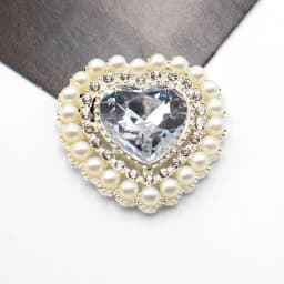 5Pcs 25*26MM Pearl Diamond Heart Alloy Accessories Diy Wedding Dress Hair Accessories Invitation Jewelry Decorative Accessories