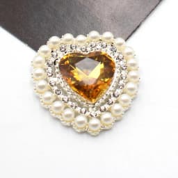 5Pcs 25*26MM Pearl Diamond Heart Alloy Accessories Diy Wedding Dress Hair Accessories Invitation Jewelry Decorative Accessories