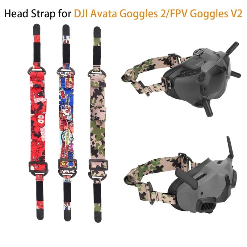 Colorful Headband Soft Elastic Head Strap Adjustable for DJI Avata Goggles 2/FPV Goggles V2 Accessories