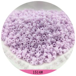 365pcs 2mm Japanese Matte Frosted Color Tubular Glass Beads 10/0 Loose Spacer Seed Beads for Jewelry Making DIY Charms Sewing