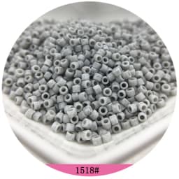 365pcs 2mm Japanese Matte Frosted Color Tubular Glass Beads 10/0 Loose Spacer Seed Beads for Jewelry Making DIY Charms Sewing