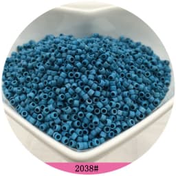 365pcs 2mm Japanese Matte Frosted Color Tubular Glass Beads 10/0 Loose Spacer Seed Beads for Jewelry Making DIY Charms Sewing