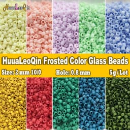 365pcs 2mm Japanese Matte Frosted Color Tubular Glass Beads 10/0 Loose Spacer Seed Beads for Jewelry Making DIY Charms Sewing
