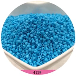 365pcs 2mm Japanese Matte Frosted Color Tubular Glass Beads 10/0 Loose Spacer Seed Beads for Jewelry Making DIY Charms Sewing