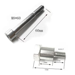 For Benelli TRK502 TRK502X BJ500GS-A Motorcycle Below Highway Crash Bar Engine Guard Bumper Frame Screws Bolt