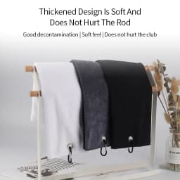 Tri-fold Golf Towel | Premium Microfiber Fabric | Heavy Duty Carabiner Clip | Four Color Options | Gift For Men And Women