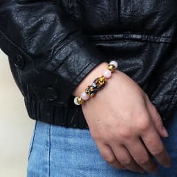 Color Changed Feng Shui Pi Xiu Bracelets Men Nature Stone Lucky Amulet Charm Beaded Bracelets Women Pi Yao Brave Wealth Jewelry