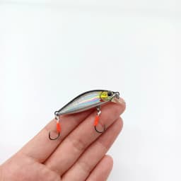 DUODUOYU 1PCS  New Sinking Minnow Fishing Lure 3.2g/45mm Mini Perch Pesca Wobblers Hard Bait with 2 Single Hooks Fishing Tackle