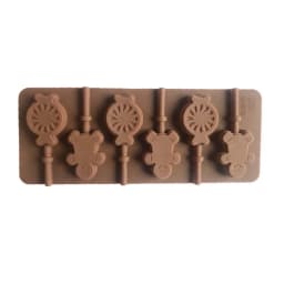 Cute Flower Round Silicone Lollipop Mold Jelly Candy Chocolate Soap Bakeware Mould Reusable Variety Shapes Cake Decorating Tools