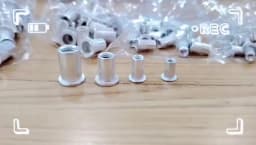 100/50/20Pcs M3 M4 M5 M6 M8 M10 Aluminum Alloy Rivnut Flat Head Threaded Rivet Insert Nutsert Cap Rivet Nut