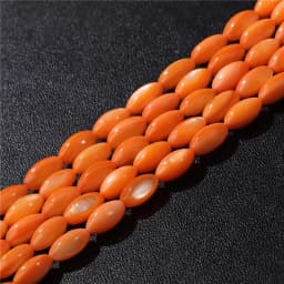 Oval Colorful Shell Beads Rice Shape Natural Mother of Pearl Shell Spacer Beads for Jewelry Making DIY Craft Accessories 15"