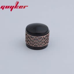 1 Pcs Red Sandalwood/Ebony Potentiometer Knob Antique Silver or Gold Window Decorations Around Potentimeter Knob Guitar Bass