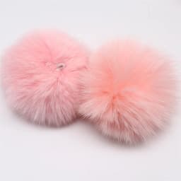 9cm Real Fox Pompoms Furballs Flutty Large Pompon Diy Handmade Keychain Children Hat Scarf Shoe Garment Jewelry Crafts Supplies