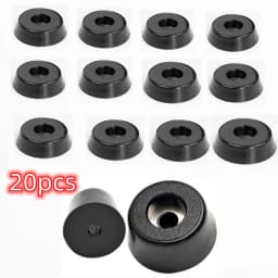 20Pcs Black Rubber Feet Chair Floor Protector Non-slip Furniture Feet Table Leg Cover Cabinet Bottom Pads Funiture Legs
