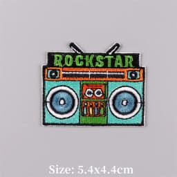 Cute Embroidered Patches for Clothing Thermoadhesive Coffee Cup Patch Iron on Patch with Letter Fusible Memory Tap Appliques