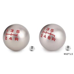Universal Real Carbon Fiber Car Gear Shift Knob Head Shifter Aluminum Round Ball Shape M8x1.25 M10x1.25 /x1.5 Shift Lever Knob