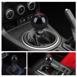 Universal Real Carbon Fiber Car Gear Shift Knob Head Shifter Aluminum Round Ball Shape M8x1.25 M10x1.25 /x1.5 Shift Lever Knob