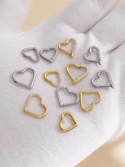 G23 Titanium Earrings With Half Ring Of Zircon For Left And Right Ears Piercing Jewelry Neutral Versatile Banquet Nose Ring