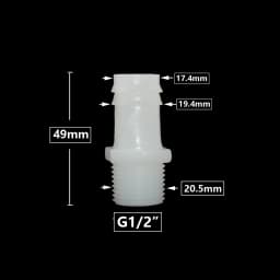 1/2 Inch Thread To Barb 4/6/8/10/12/14/16/18/20mm Plastic Hose Connector Fittings Drip Irrigation System Pipe Coupler