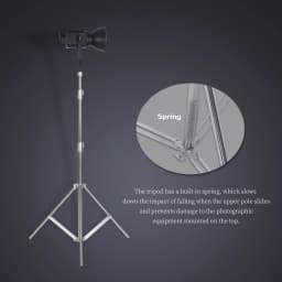 SH 2.8M Stainless Steel Light Stand Heavy Duty Load weight 10kg Photography Studio Support Tripod For Led Light Photo Studio