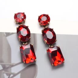 African Style Champagne Purple Crystal Big Earrings Women Women Indian Ethnic Vintage Statement Large Dangle Earrings Jewelry