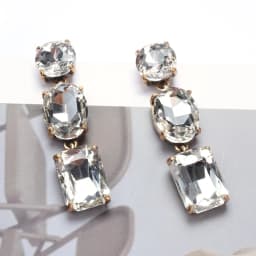 African Style Champagne Purple Crystal Big Earrings Women Women Indian Ethnic Vintage Statement Large Dangle Earrings Jewelry