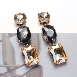 African Style Champagne Purple Crystal Big Earrings Women Women Indian Ethnic Vintage Statement Large Dangle Earrings Jewelry