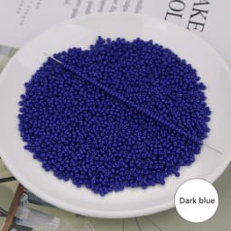 Czech Uniform Round Glass Small Beads Candy Color Mini Craft Beads For DIY Handmade Jewelry Making Accessories 12Gram/lot