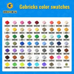 Gobricks 10PCS Assembles 50950 3x1 curved oblique brick Building Blocks Bulk Model City Classic Toy Boys Girls Gift Sets